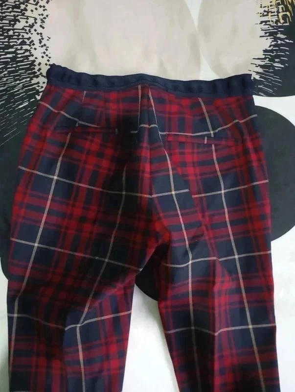 Pantalón de vestir strech de cuadros Zara Talla S / 36 👖✨ – photo 4